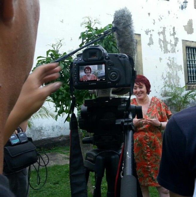Lu Araújo, idealizadora do festival MIMO conversa com o TDM/Foto: Teresa Quesado