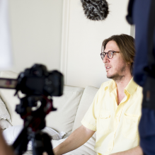 Pedro Severien fala sobre vídeoclipes no Toda Música. / Foto: Teresa Quesado