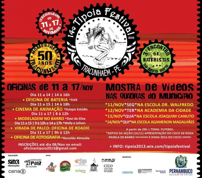 Programação Tipóia Festival em Tracunhaén